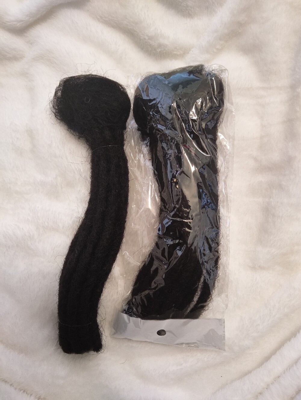 100% Human Hair Dreads 0.8cm 10 Inch Dreadlock 22 Extensions Natural Black